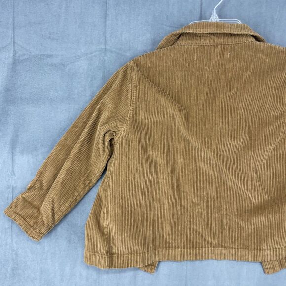 Bebe Organic Jacket Kids 6Y Brown Corduroy Button Up 100% Cotton Long Sleeve - Picture 8 of 11